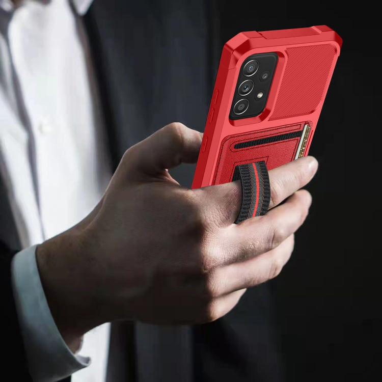 For Samsung Galaxy A33 5G ZM06 Card Bag TPU + Leather Phone Case