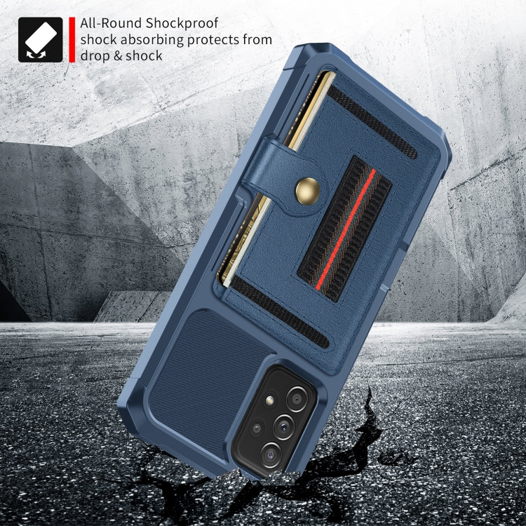 For Samsung Galaxy A52 5G / 4G ZM06 Card Bag TPU + Leather Phone Case