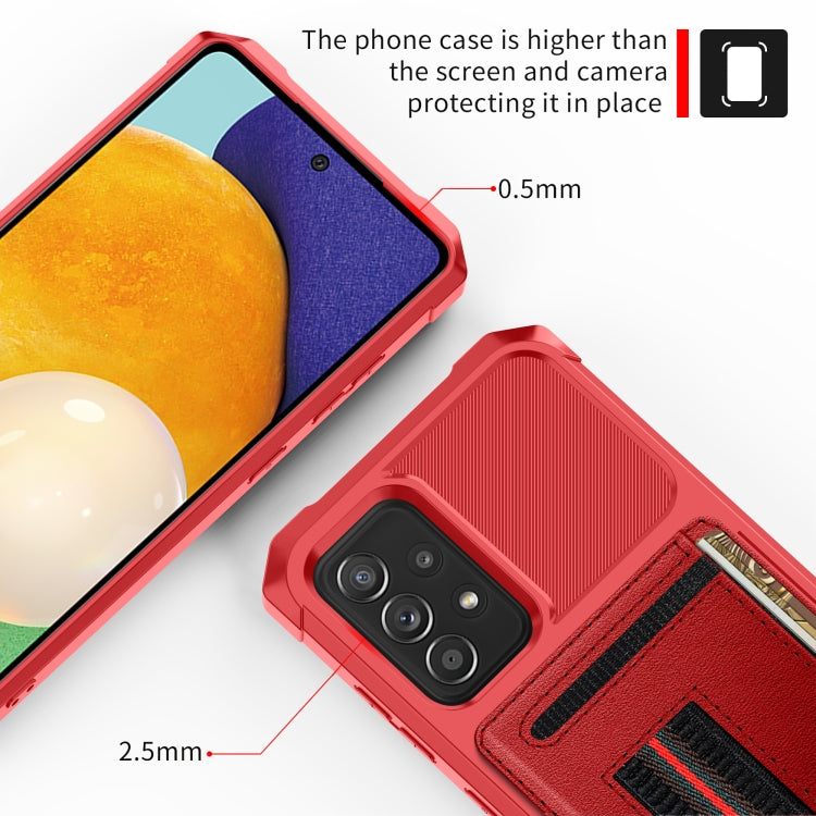 For Samsung Galaxy A53 5G ZM06 Card Bag TPU + Leather Phone Case