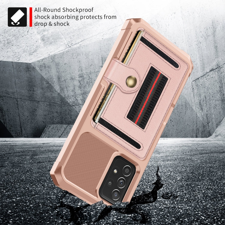 For Samsung Galaxy A73 5G ZM06 Card Bag TPU + Leather Phone Case