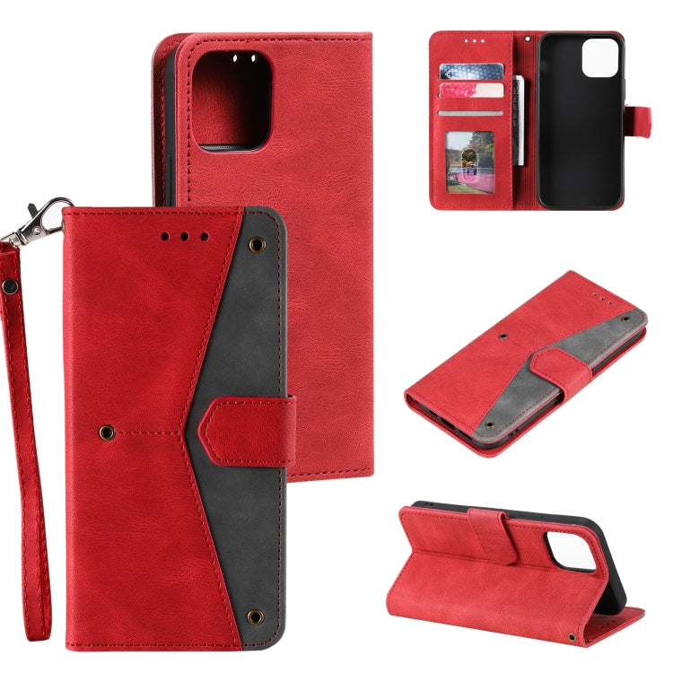 For iPhone 14 Stitching Calf Texture Leather Case