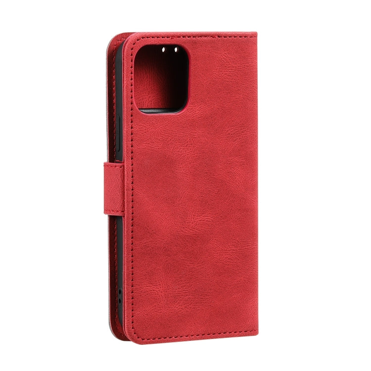 For iPhone 14 Stitching Calf Texture Leather Case