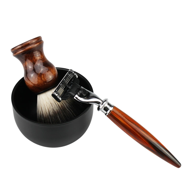 FK-14 Men Manual Shaving Razor Kit with Shaving Brush / Bowl / Brush Stand / Blades