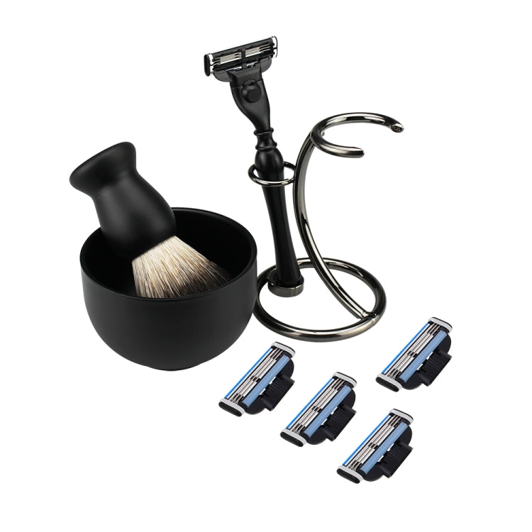 FK-15 Men Manual Shaving Razor Kit with Shaving Brush / Bowl / Soap / Brush Stand / Blades
