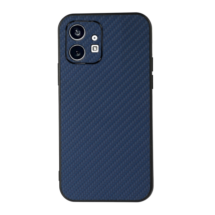 For Nothing Phone 1 Carbon Fiber Texture PU Phone Case