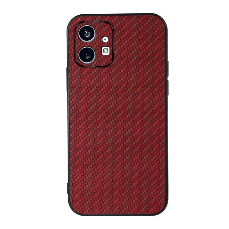 For Nothing Phone 1 Carbon Fiber Texture PU Phone Case