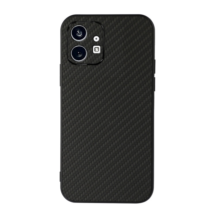 For Nothing Phone 1 Carbon Fiber Texture PU Phone Case