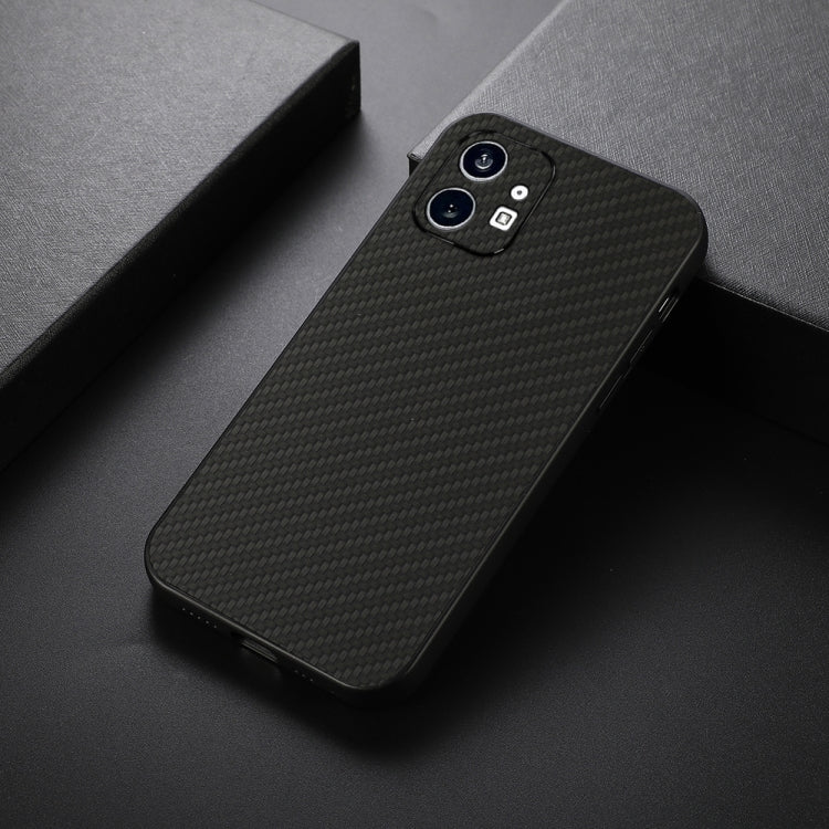 For Nothing Phone 1 Carbon Fiber Texture PU Phone Case