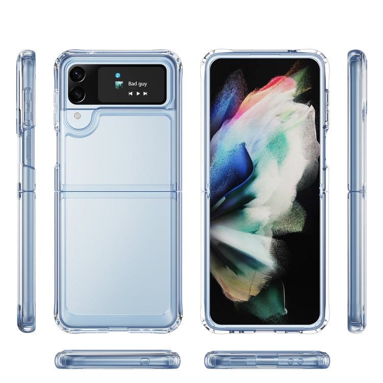For Samsung Galaxy Z Flip4 PC + TPU Transparent Protective Phone Case(Transparent)