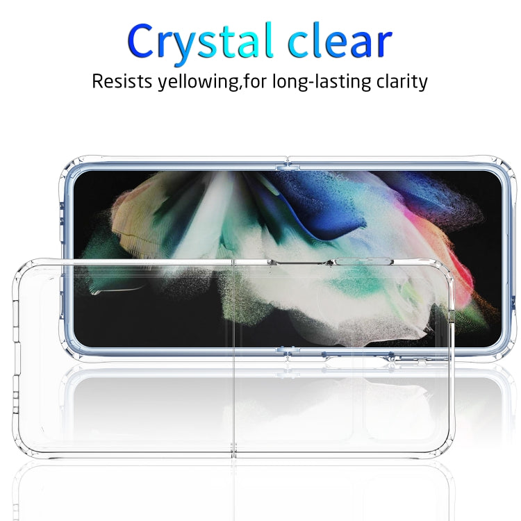 For Samsung Galaxy Z Flip4 PC + TPU Transparent Protective Phone Case(Transparent)