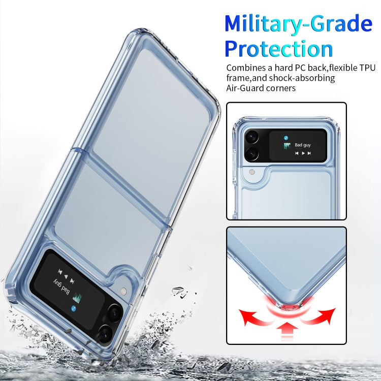For Samsung Galaxy Z Flip4 PC + TPU Transparent Protective Phone Case(Transparent)