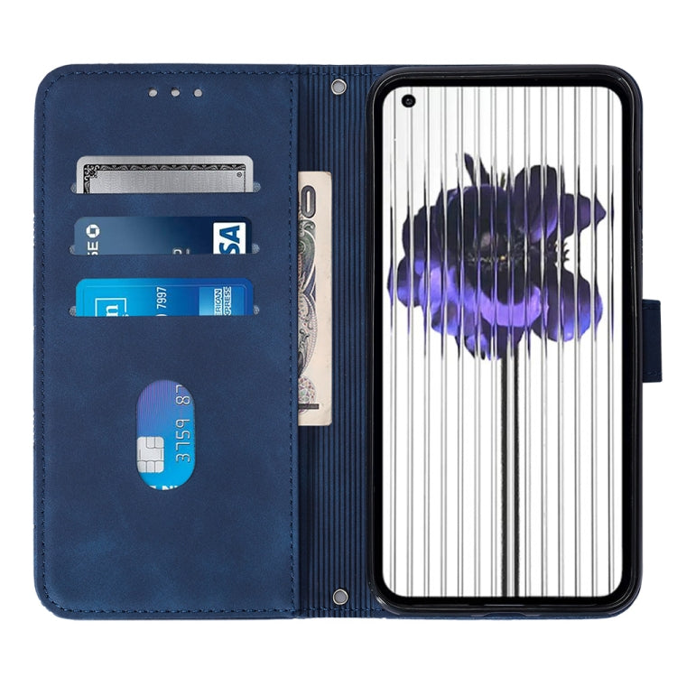 For Nothing Phone 1 Crossbody 3D Embossed Flip Leather Phone Case