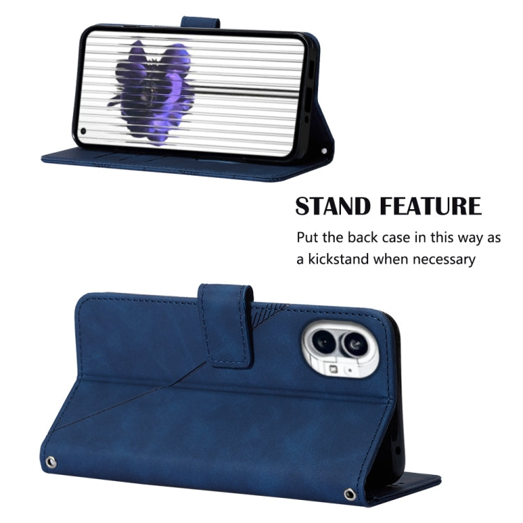 For Nothing Phone 1 Crossbody 3D Embossed Flip Leather Phone Case