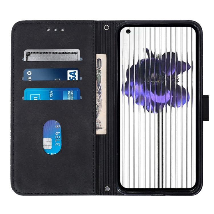 For Nothing Phone 1 Crossbody 3D Embossed Flip Leather Phone Case