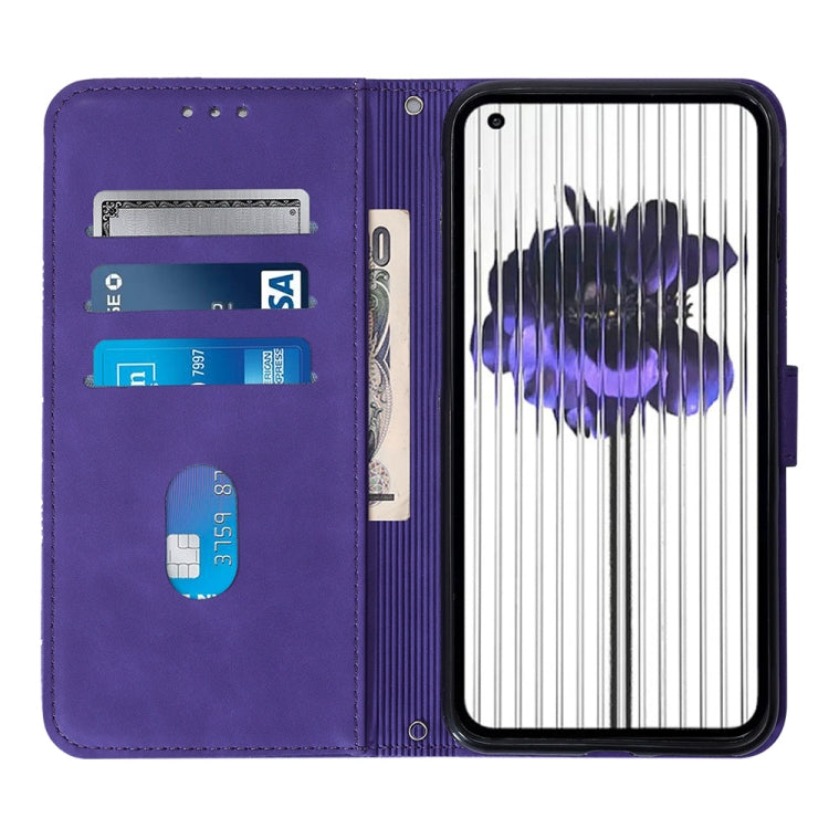 For Nothing Phone 1 Crossbody 3D Embossed Flip Leather Phone Case
