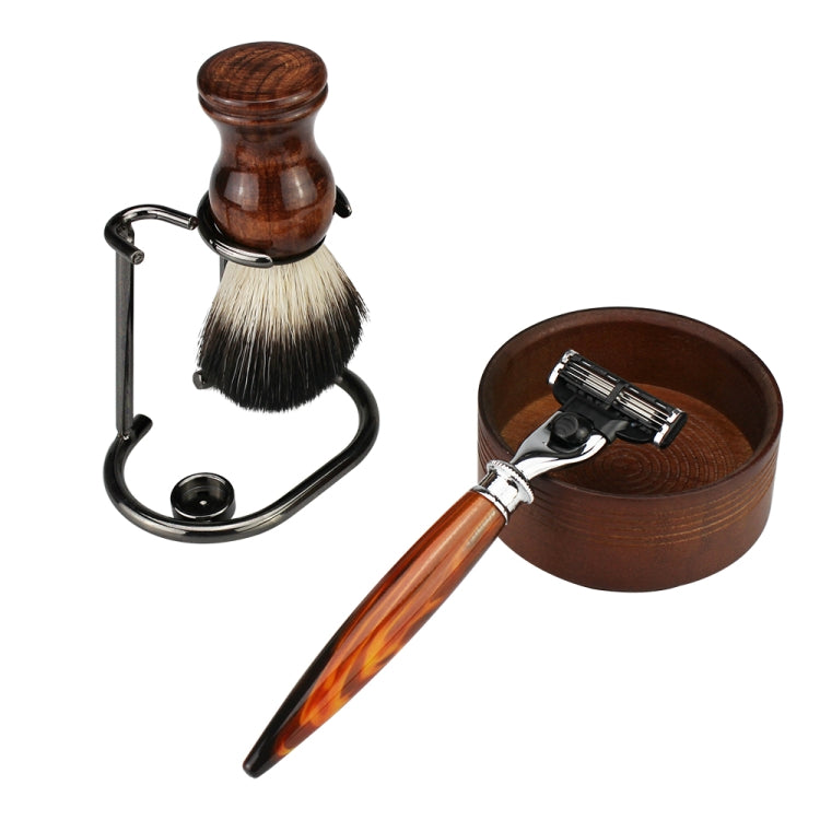 FK-16 Men Manual Shaving Razor Kit with Shaving Brush / Bowl / Brush Stand / Blades