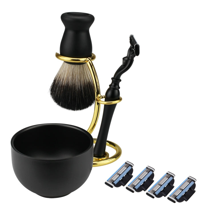 FK-17 Men Manual Shaving Razor Kit with Shaving Brush / Bowl / Brush Stand / Blades