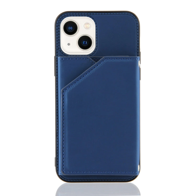 For iPhone 14 Skin Feel PU + TPU + PC Back Cover Shockproof Case /13