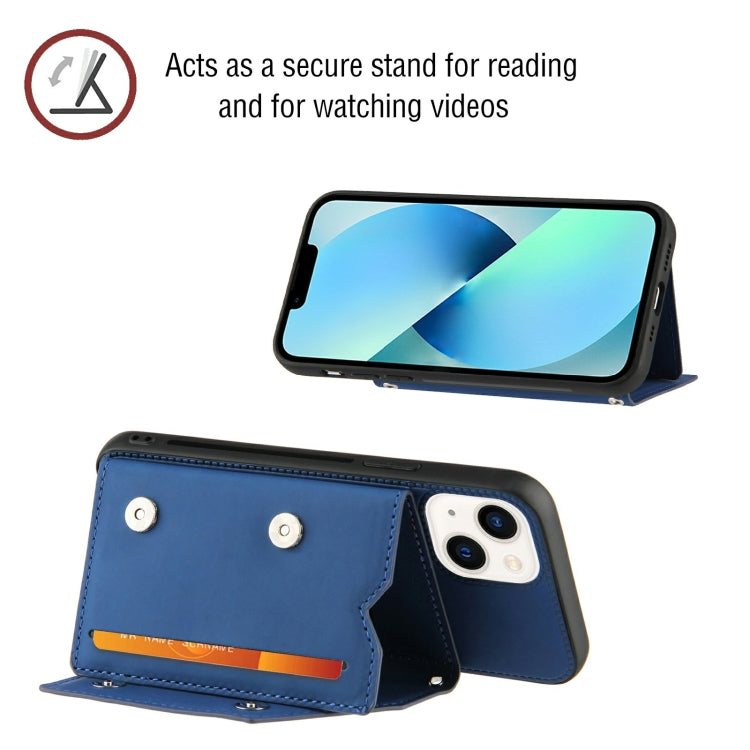 For iPhone 14 Skin Feel PU + TPU + PC Back Cover Shockproof Case /13