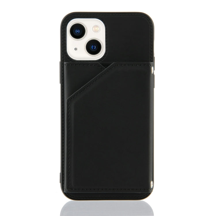 For iPhone 14 Skin Feel PU + TPU + PC Back Cover Shockproof Case /13