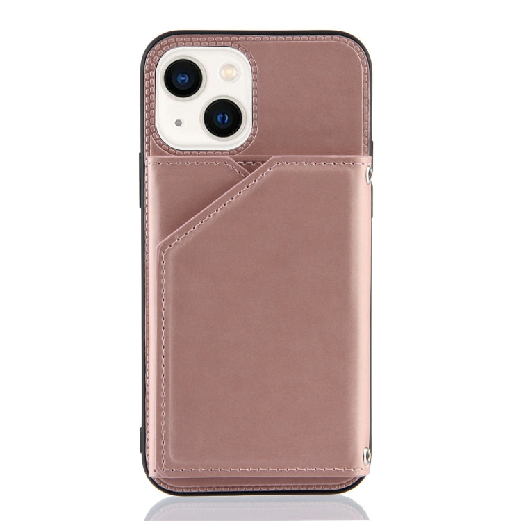For iPhone 14 Skin Feel PU + TPU + PC Back Cover Shockproof Case /13