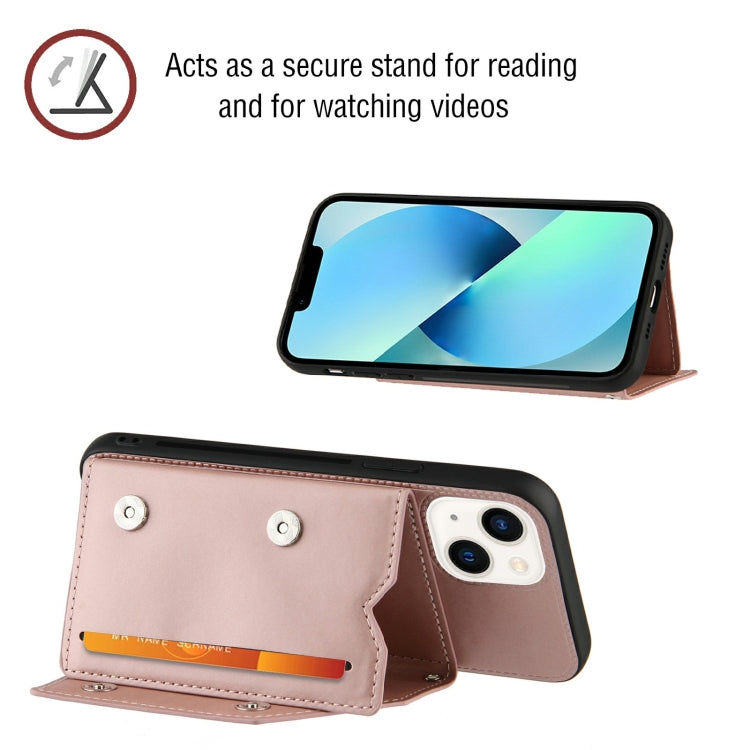 For iPhone 14 Skin Feel PU + TPU + PC Back Cover Shockproof Case /13