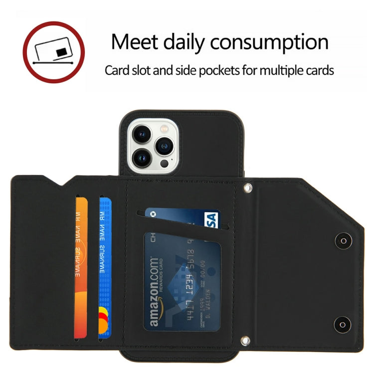 For iPhone 14 Pro Skin Feel PU + TPU + PC Back Cover Shockproof Case