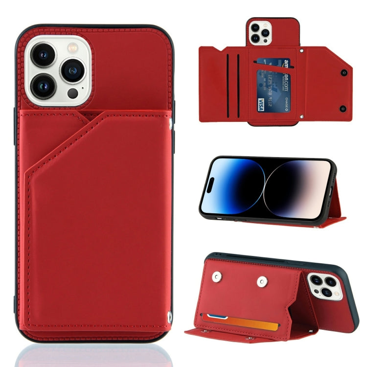 For iPhone 14 Pro Skin Feel PU + TPU + PC Back Cover Shockproof Case