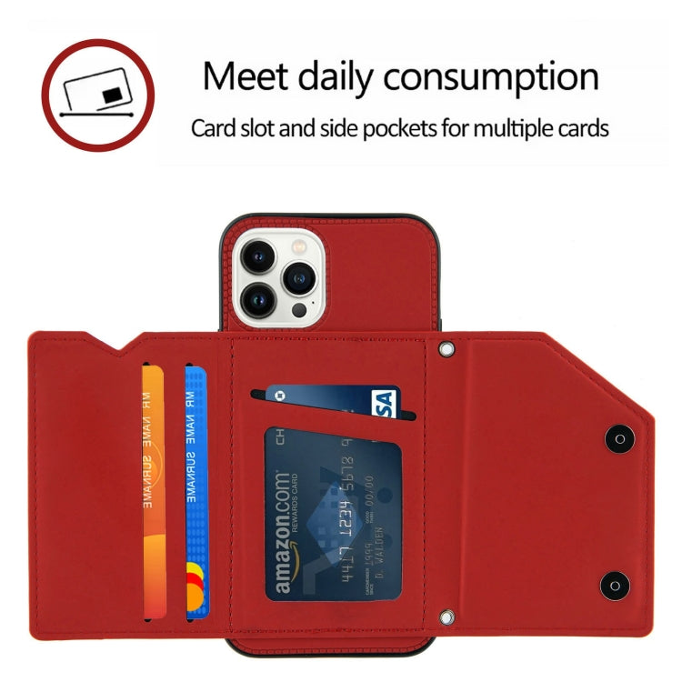 For iPhone 14 Pro Skin Feel PU + TPU + PC Back Cover Shockproof Case