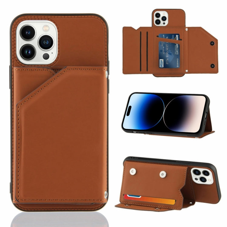 For iPhone 14 Pro Max Skin Feel PU + TPU + PC Back Cover Shockproof Case