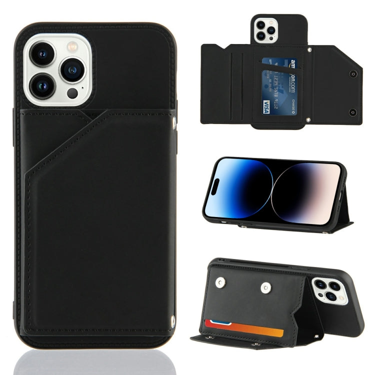For iPhone 14 Pro Max Skin Feel PU + TPU + PC Back Cover Shockproof Case