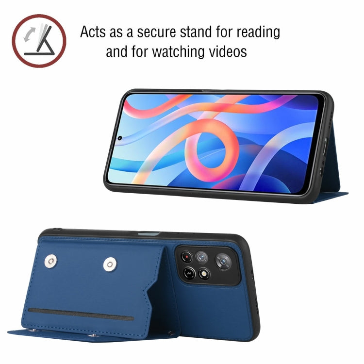 For Xiaomi Redmi Note 11 5G/Poco M4 Pro 5G Skin Feel PU + TPU + PC Back Cover Shockproof Case