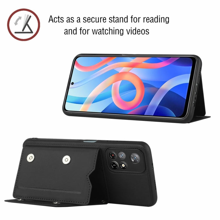 For Xiaomi Redmi Note 11 5G/Poco M4 Pro 5G Skin Feel PU + TPU + PC Back Cover Shockproof Case