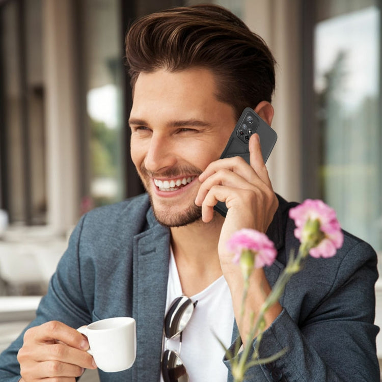 For Xiaomi Redmi Note 11 5G/Poco M4 Pro 5G Skin Feel PU + TPU + PC Back Cover Shockproof Case