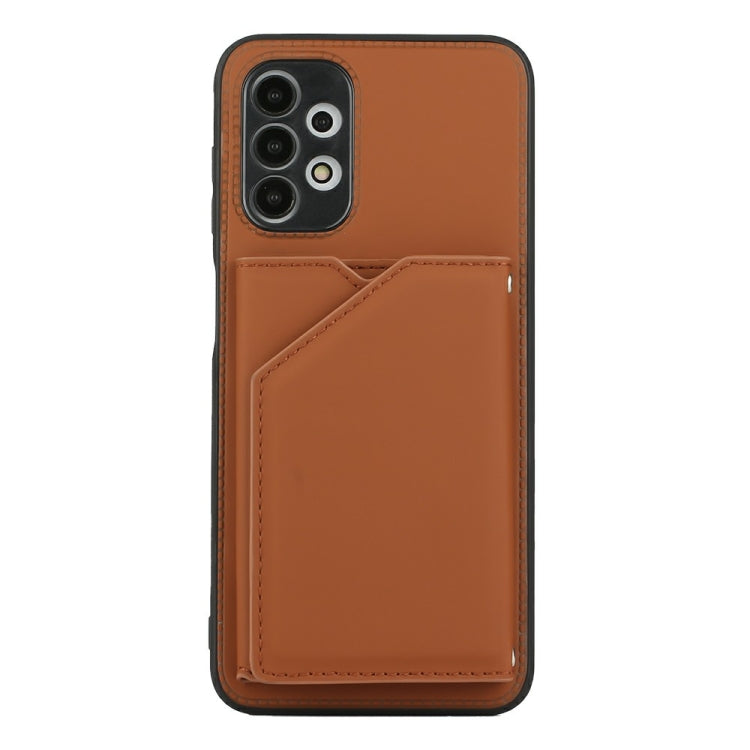 For Samsung Galaxy A13 4G Skin Feel PU + TPU + PC Back Cover Shockproof Case