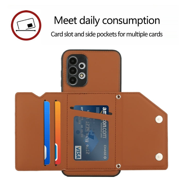 For Samsung Galaxy A13 4G Skin Feel PU + TPU + PC Back Cover Shockproof Case