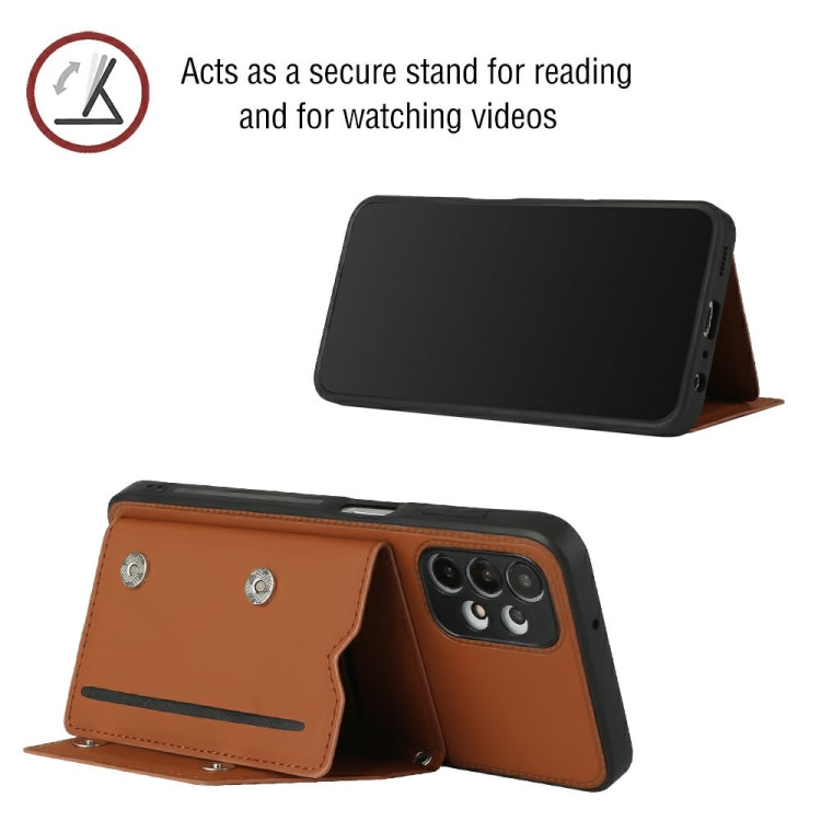 For Samsung Galaxy A13 4G Skin Feel PU + TPU + PC Back Cover Shockproof Case