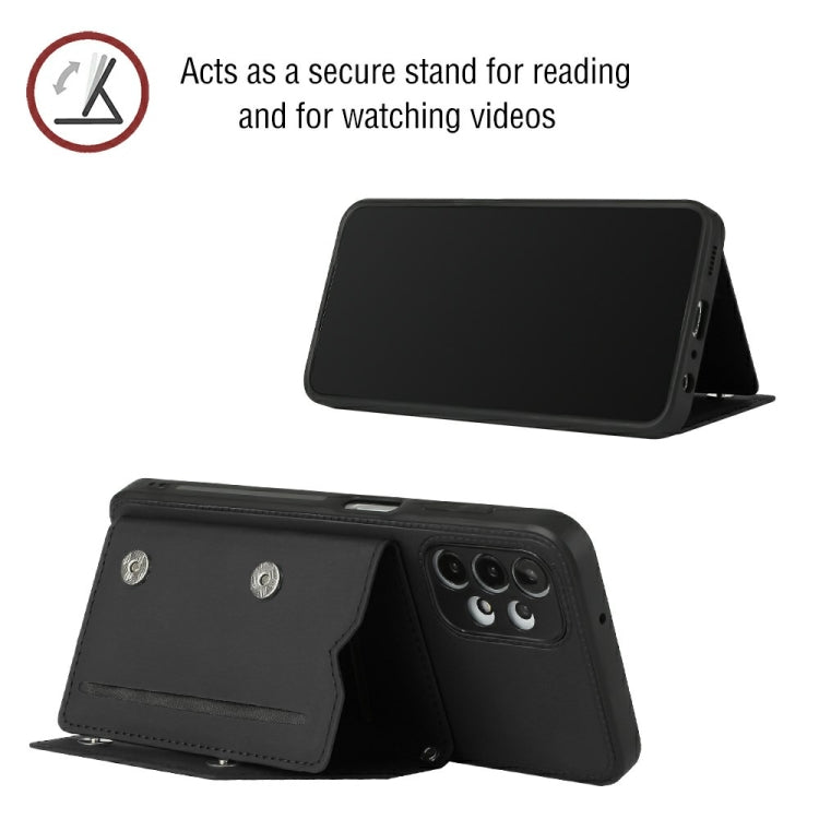 For Samsung Galaxy A13 4G Skin Feel PU + TPU + PC Back Cover Shockproof Case