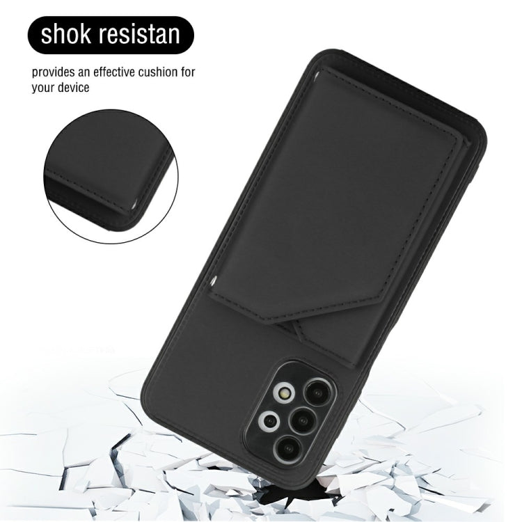 For Samsung Galaxy A13 4G Skin Feel PU + TPU + PC Back Cover Shockproof Case