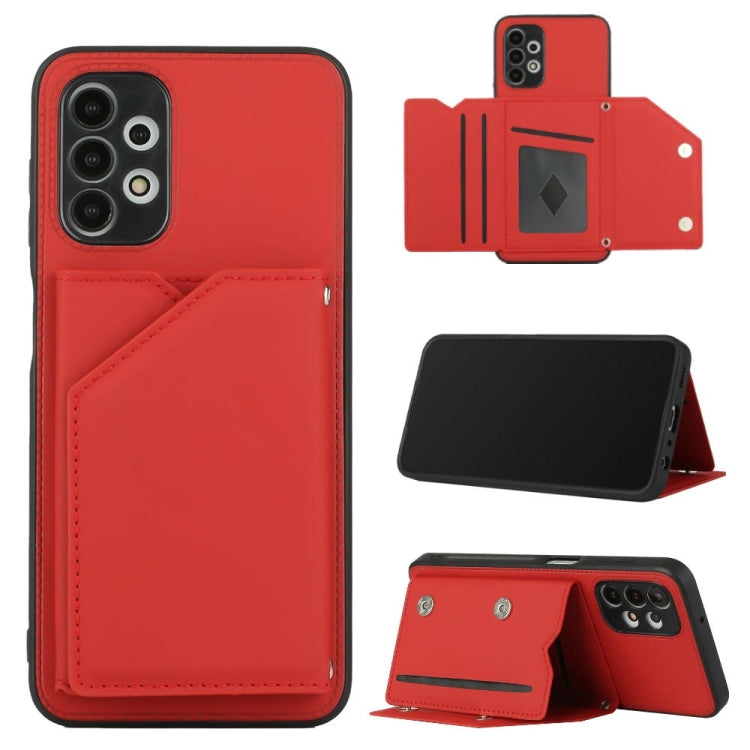For Samsung Galaxy A13 4G Skin Feel PU + TPU + PC Back Cover Shockproof Case