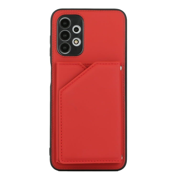 For Samsung Galaxy A13 4G Skin Feel PU + TPU + PC Back Cover Shockproof Case