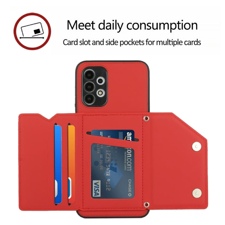 For Samsung Galaxy A13 4G Skin Feel PU + TPU + PC Back Cover Shockproof Case