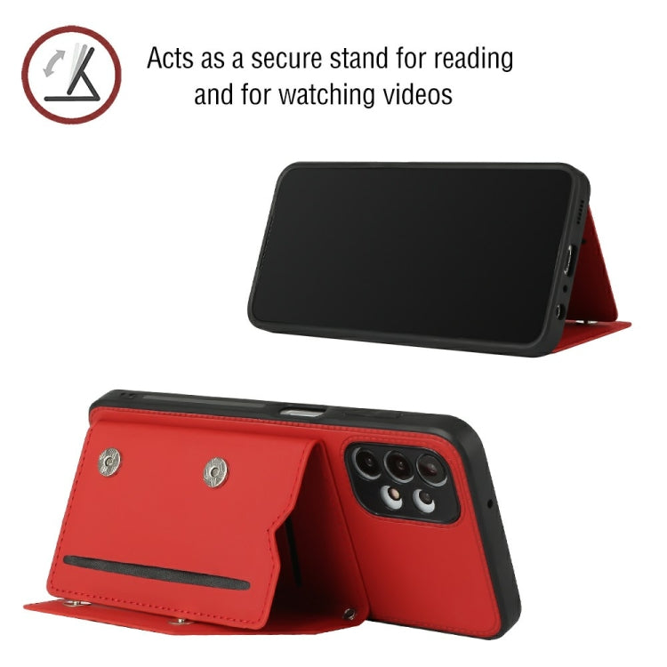 For Samsung Galaxy A13 4G Skin Feel PU + TPU + PC Back Cover Shockproof Case