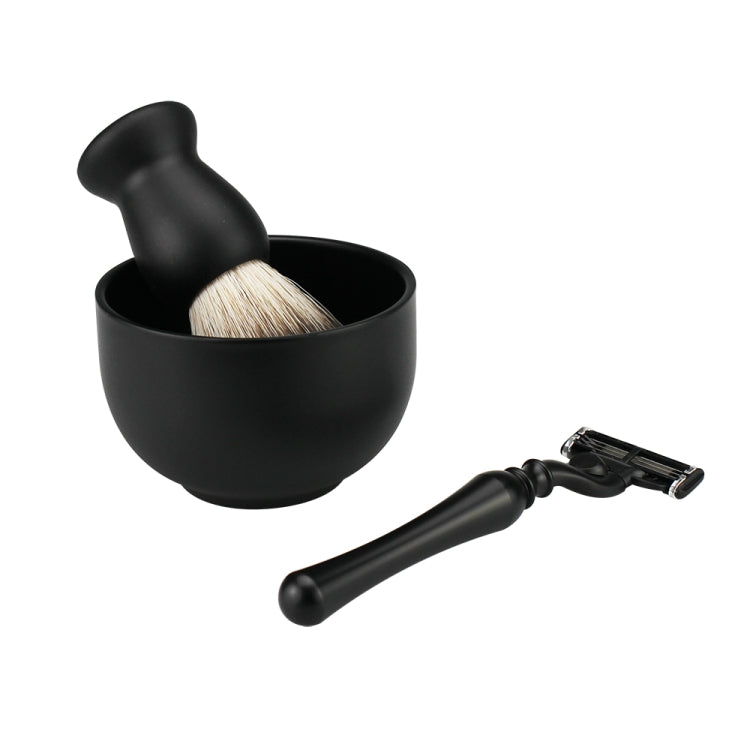FK-17 Men Manual Shaving Razor Kit with Shaving Brush / Bowl / Brush Stand / Blades