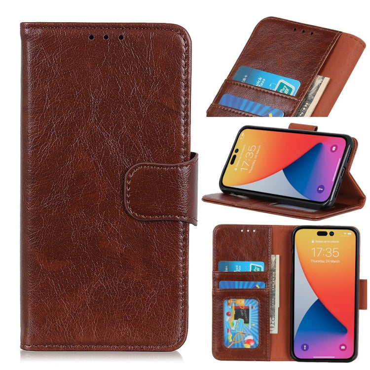 For iPhone 14 Pro Max Nappa Texture Leather Case