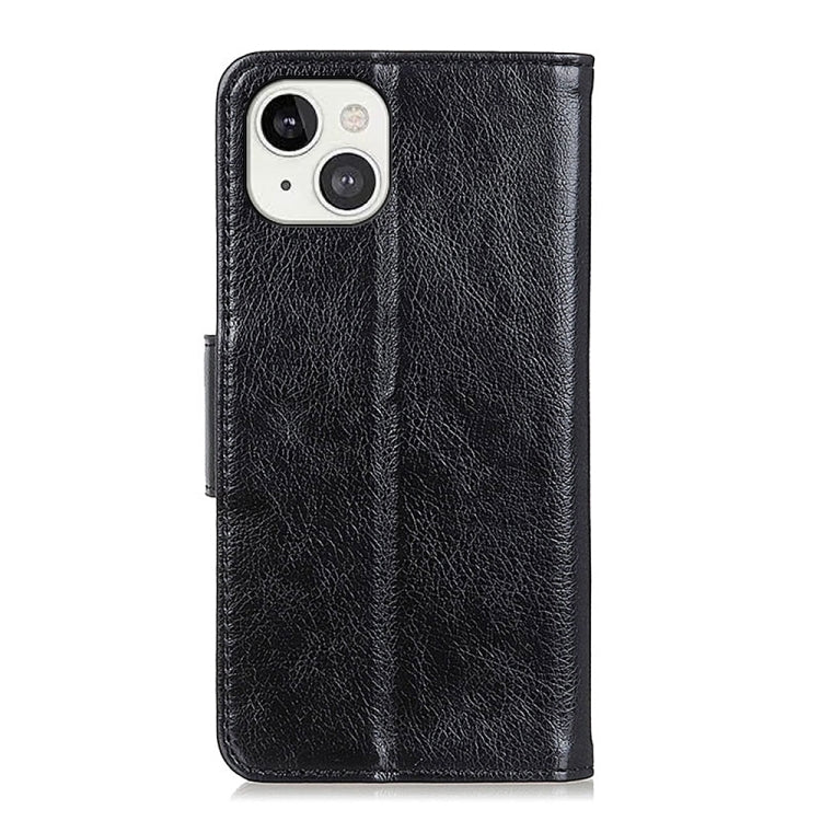 For iPhone 14 Plus Nappa Texture Leather Case