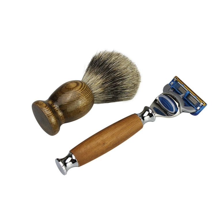 FK-18 Men Manual Shaving Razor Kit with Shaving Brush / Bowl / Brush Stand / Blades