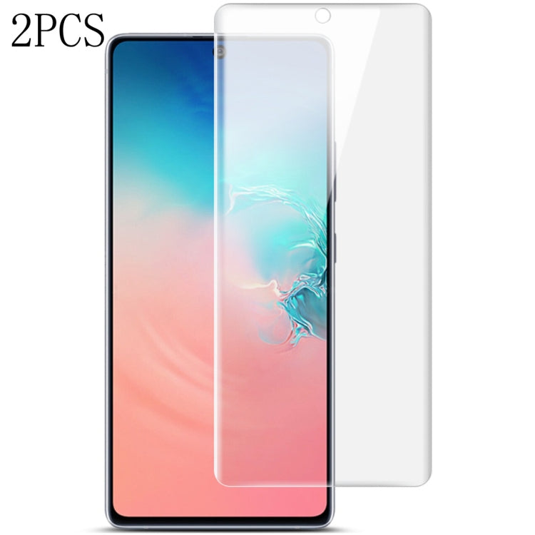 2 PCS IMAK Curved Full Screen Hydrogel Film Front Protector for Galaxy S10 Lite / A91