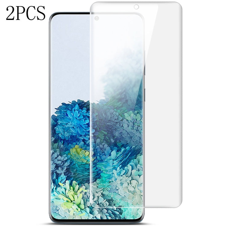 2 PCS IMAK Curved Full Screen Hydrogel Film Front Protector for Galaxy S20+ 5G