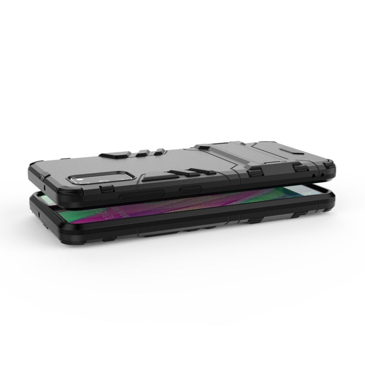 Galaxy A41 Shockproof PC + TPU Protective Case with Invisible Holder